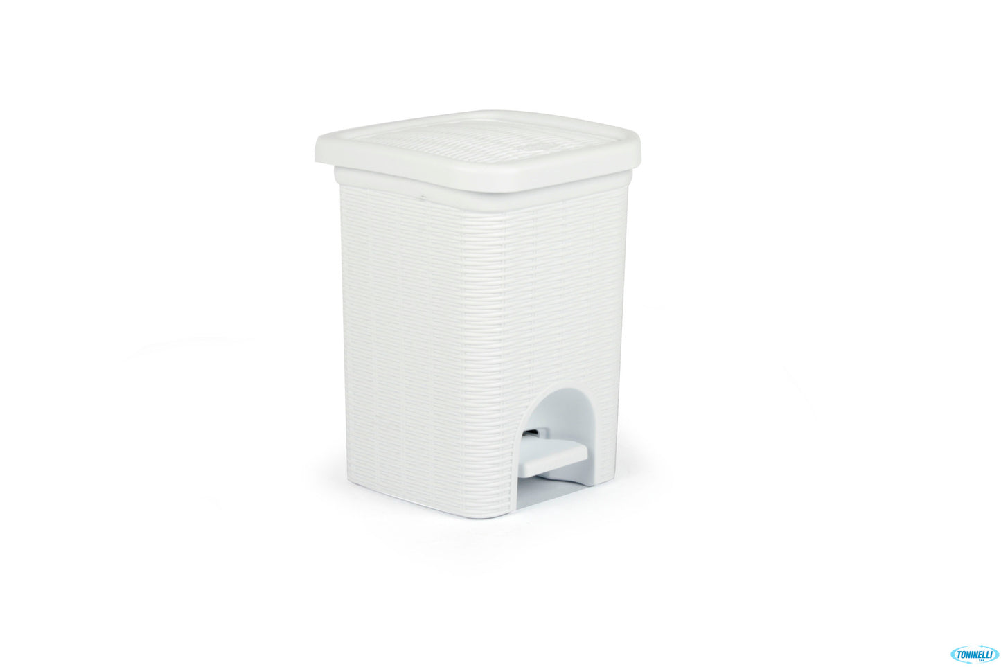 Elegance Pattumiera Bagno Bianca Lt.6 Cm.20X20X28 30100
