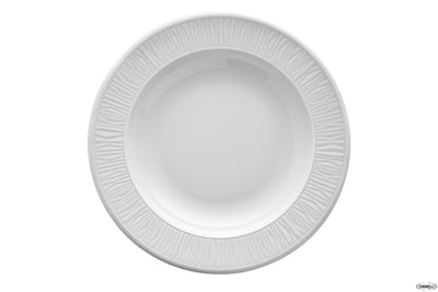 Piatto Fondo Emotion Bianco Ø Cm.22 - Confezione da 12 Pz.