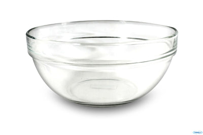 Empilable - Insalatiera Impilabile Cm 20 In Vetro Temperato Resistente Agli Urti E Agli Shock Termi