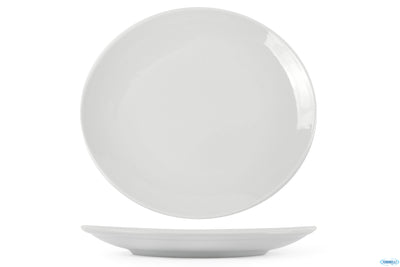 Piatto Bistecca Ent Bianco cm.29x27 - Confezione da 6 Pz.