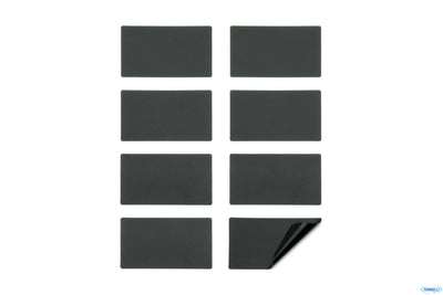 Set Da 8 Etichette Lavagne Adesive Rettangolari Nere Cm 8,5X5 Cs-Rect-8