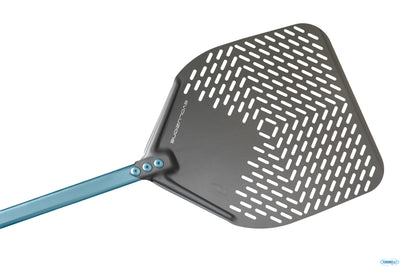 Evoluzione - Pala Pizza Rettangolare Cm 33 In Alluminio Forata Con Manico Cm 150 E32Rf