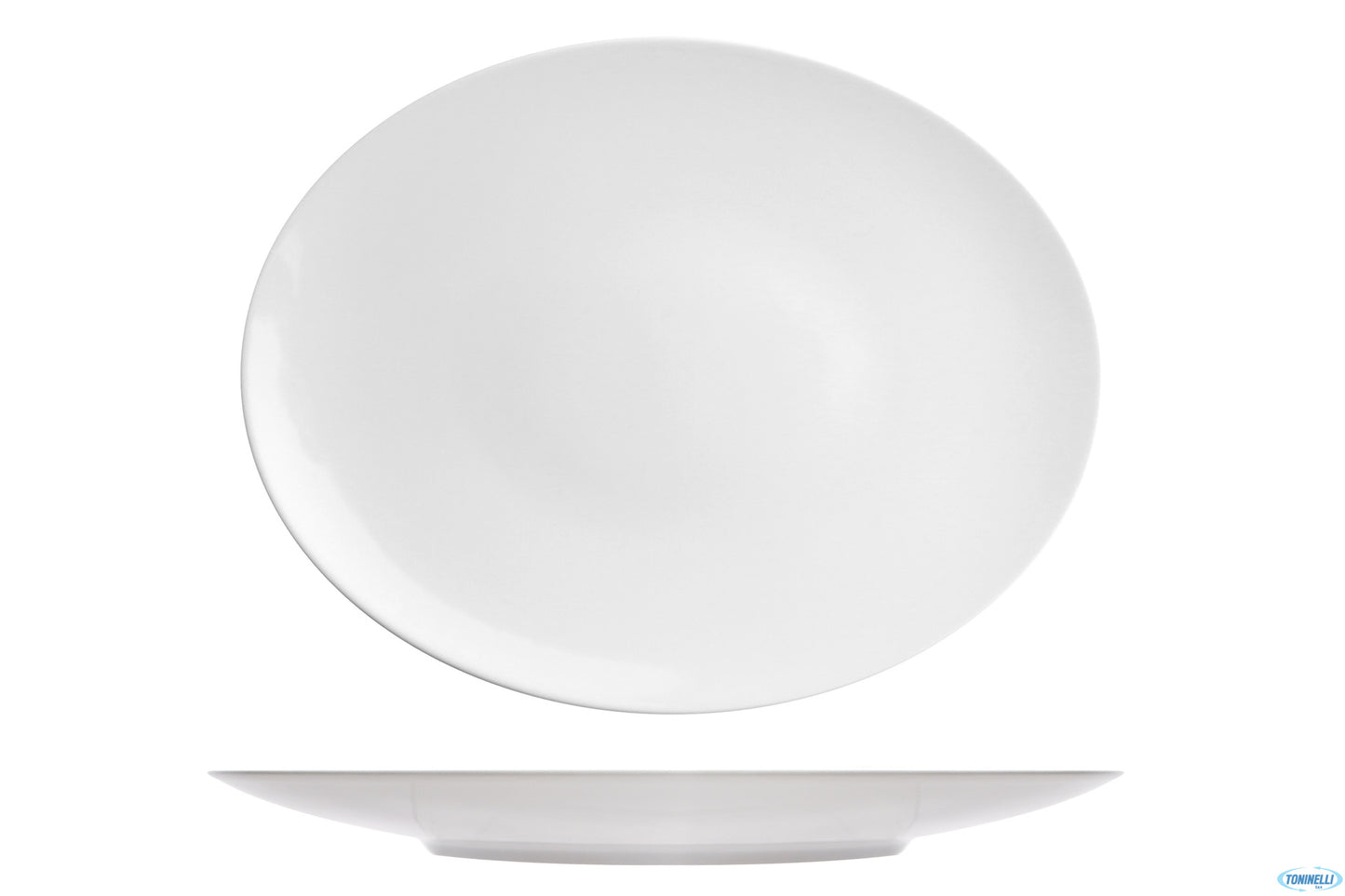Vassoio Ovale Florence Liscio Cm.33x26 - Confezione da 4 Pz.