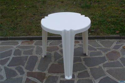 Giglio-Tavolo Monoblocco Cm 70 3Gambe Bianco