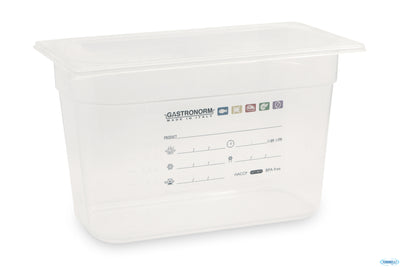 Gastronorm Polipropilene 1.3 Bacinella Graduata H.20 Haccp