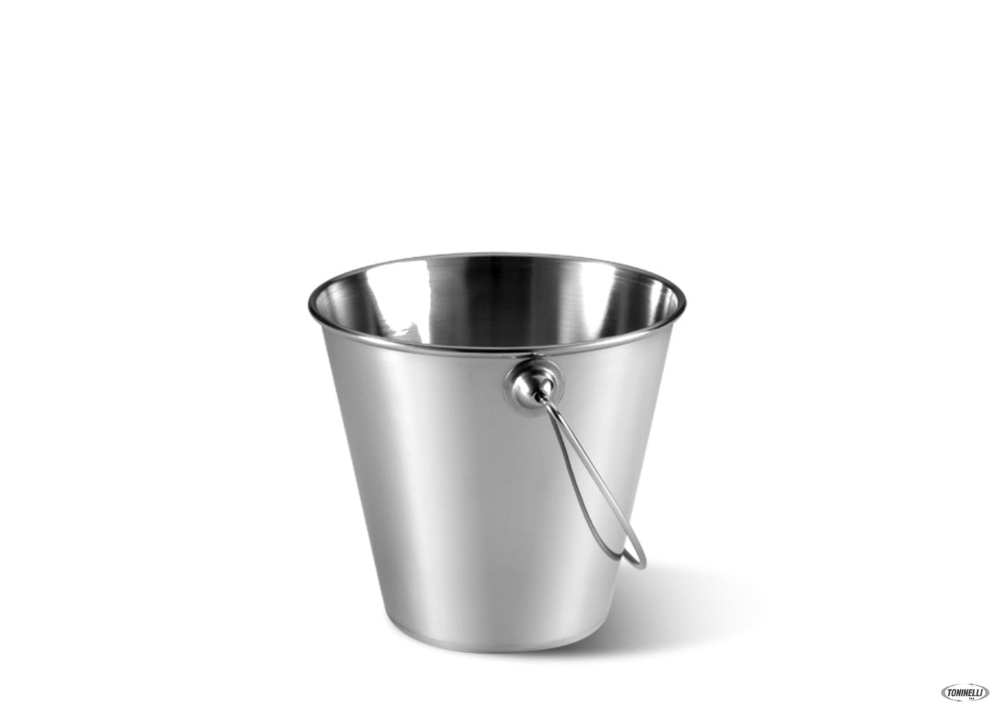 Gourmet - Mini Cestino Inox Con Manico Diametro Cm12,5 H 13 0,8L 7104