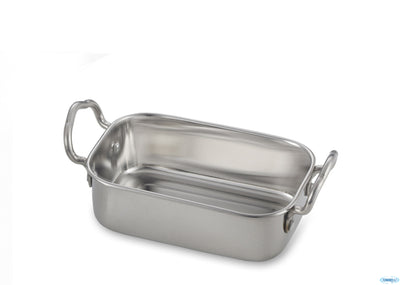 Gourmet-Mini Teglia Inox Con Manici Cm 14,5X9,5 H4 7107
