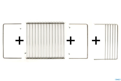 Griglia Regolabile Forno Con Prolunga Cm 32X36-56