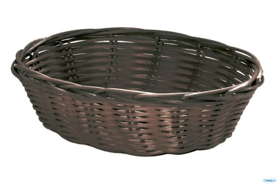 Horecaprofessional - Cestino Pane Ovale Cm.25X18 H 6,5 Marrone Hpb-5Bbr