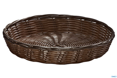 Horecaprofessional - Cestino Pane Tondo Cm.21,5 H 5,5 Marrone Hpb-6Cbr