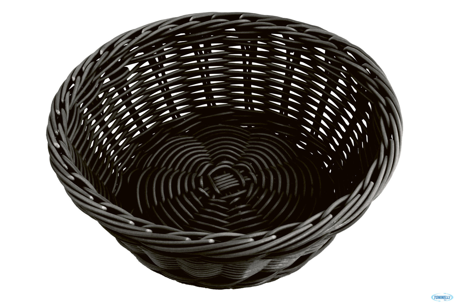 Horecaprofessional - Cestino Pane Pesante Tondo Cm.21 H 8 Nero Spb-7Bb