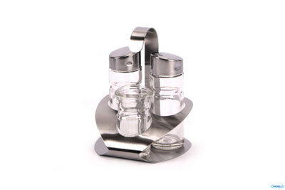 Hendi Set 3Pezzi Sale-Pepe-Stuzzicadenti Inox 465325