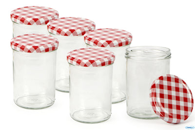 Il Casale-Set 6 Vasi 440Ml. Con Tappo Tovagliato Rosso 2044082T6D225Dzh