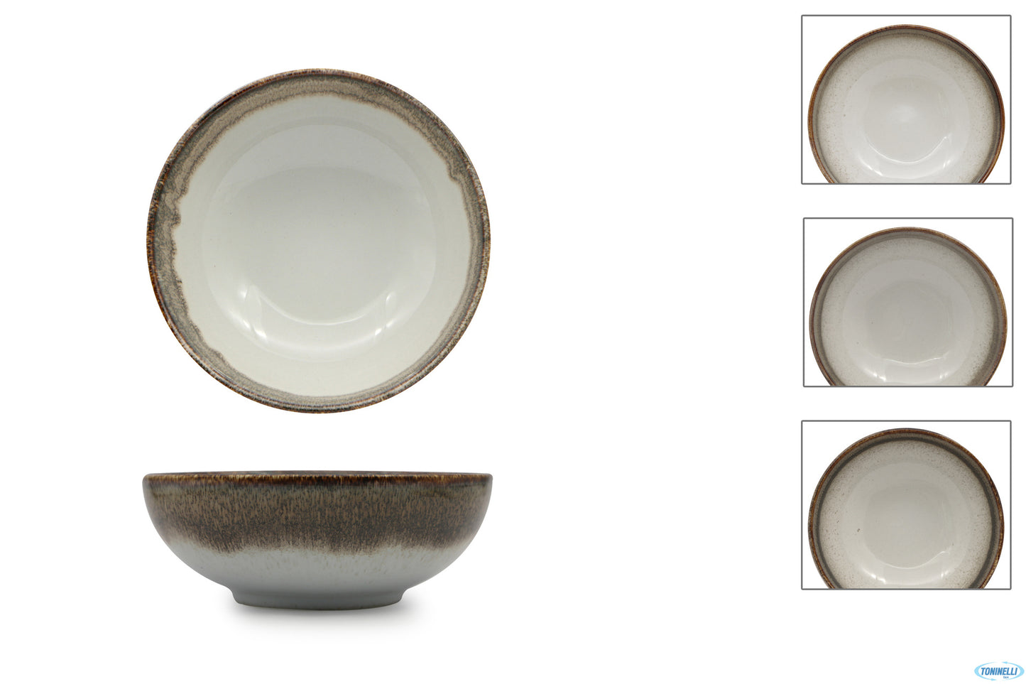 Insalatiera Java Radiance Brown Ø Cm.17 - Confezione da 6 Pz.