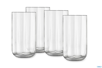 Jazz - Confezione 4 Bicchieri Long Drink Cl.45 H.13,3 Cm.7,2