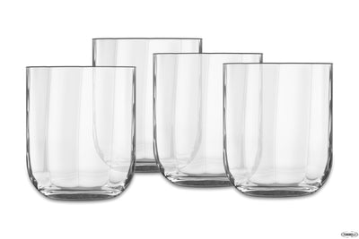Jazz - Confezione 4 Bicchieri Rocks Whisky Cl.35 H.9,2 Cm.7,8