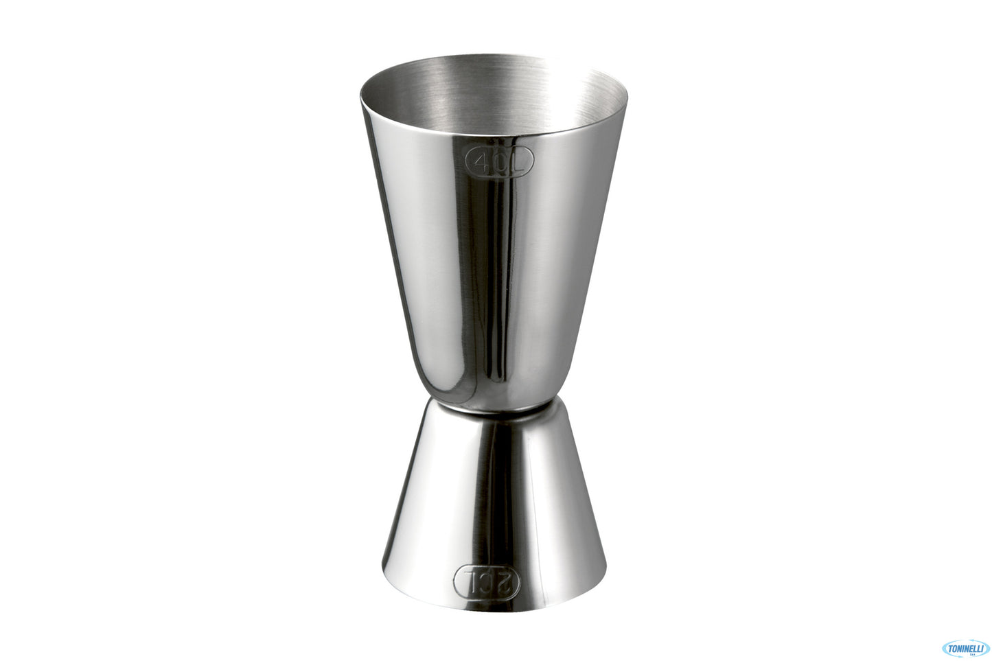 Jigger Cm 4-3,5 Cm, H: 8,5 Cm Acciaio Inossidabile, Lucido Cl-2- 4