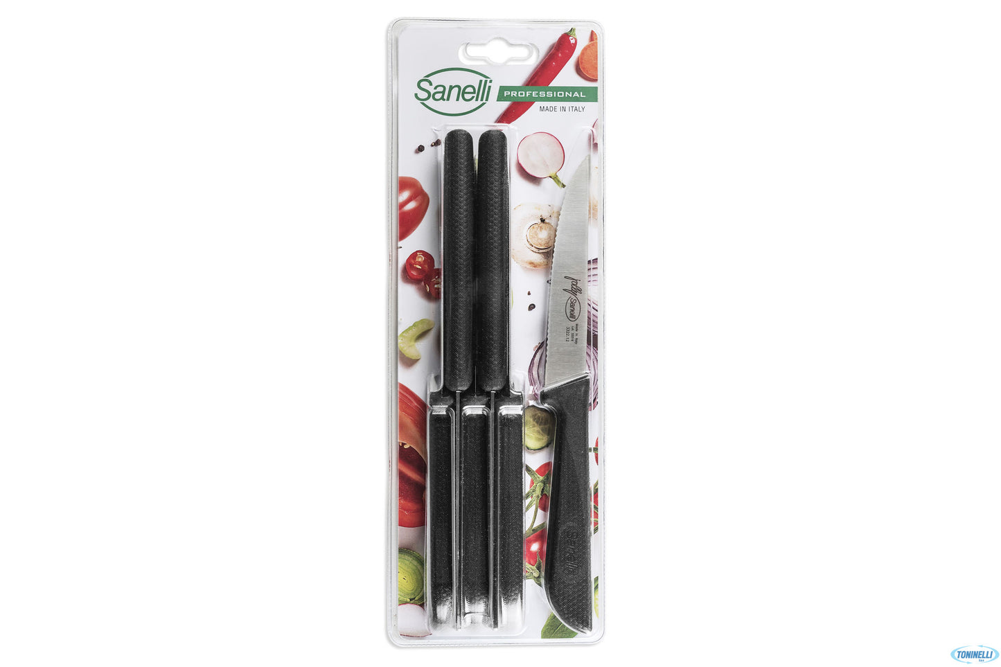 Jolly-Coltello Costata Micro Seghettato Cm. 12 6 Pezzi 666206