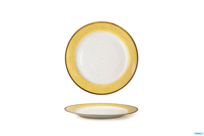 Just-Piatto Tondo Cm.21 Giallo In Porcellana 6932D-C399-8.25