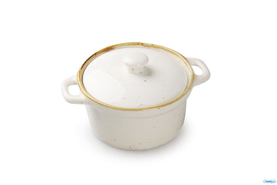 Justcolor Sesame Crema-Mini Casseruola Con Coperchio Cm.13,5X10 H.7 5402M-C356-5.25-T