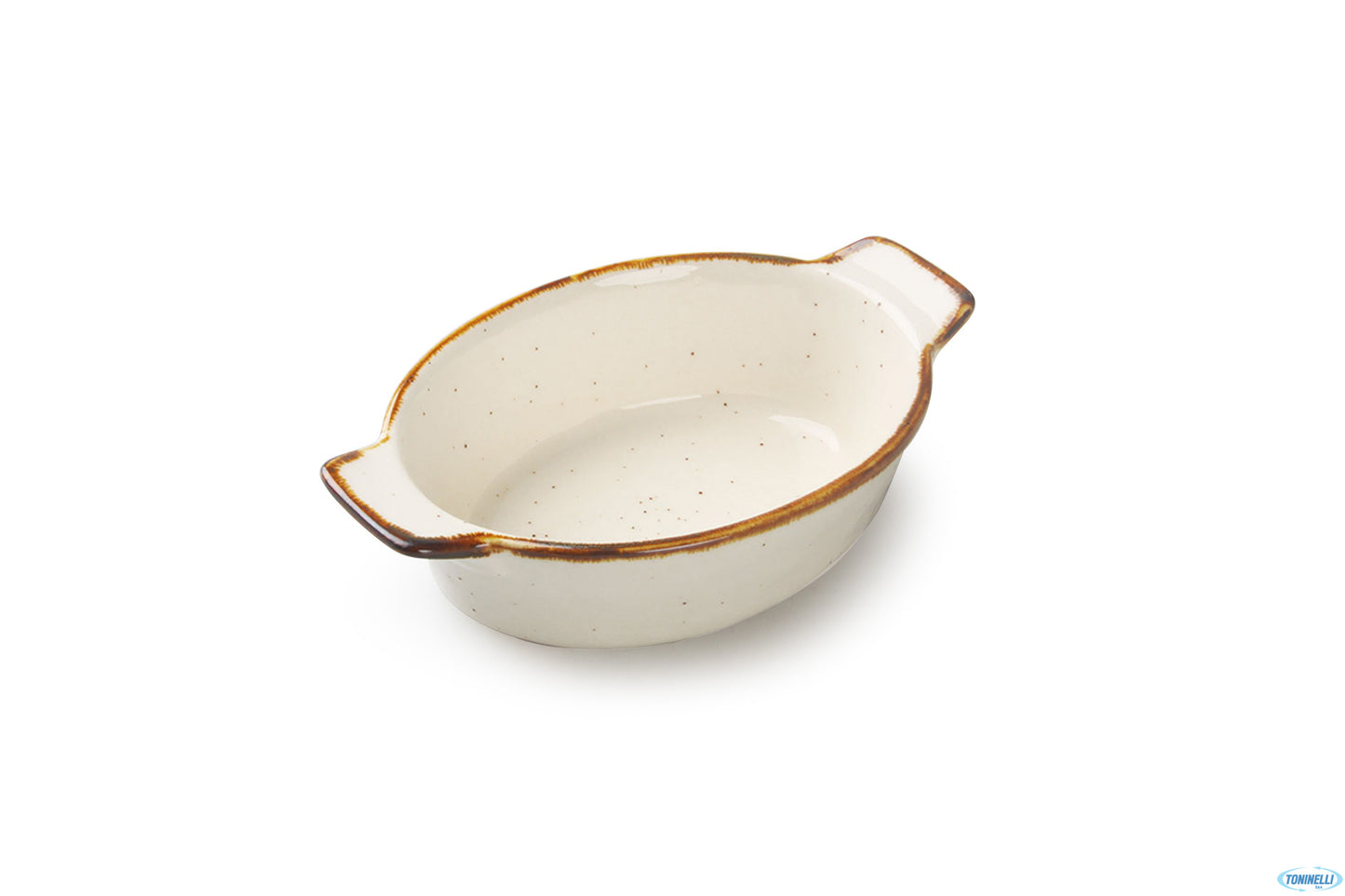 Justcolor Sesame Crema-Mini Casseruola Ovale Cm.13 H.2,8 6677M-C356-5.25