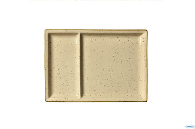 Justcolor Cream-Piatto 2 Scomparti Cm.31X22 Chp12038-1096K3