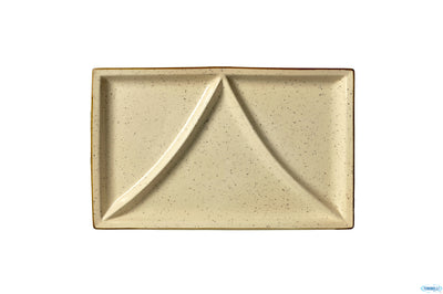 Justcolor Cream-Piatto 3 Scomparti Cm.36X22 Chp12012-1096K3