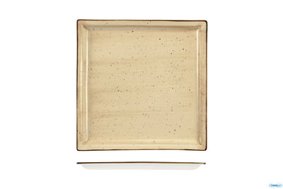 Justcolor Cream-Piatto Rettangolare Cm.22X22 Hp8164-1096K1