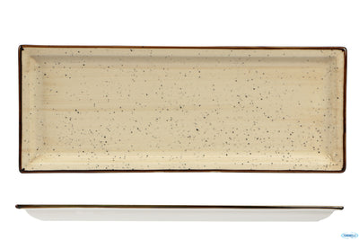 Justcolor Cream-Piatto Rettangolare Cm-36,3X14,2 Hp8166-1096K1