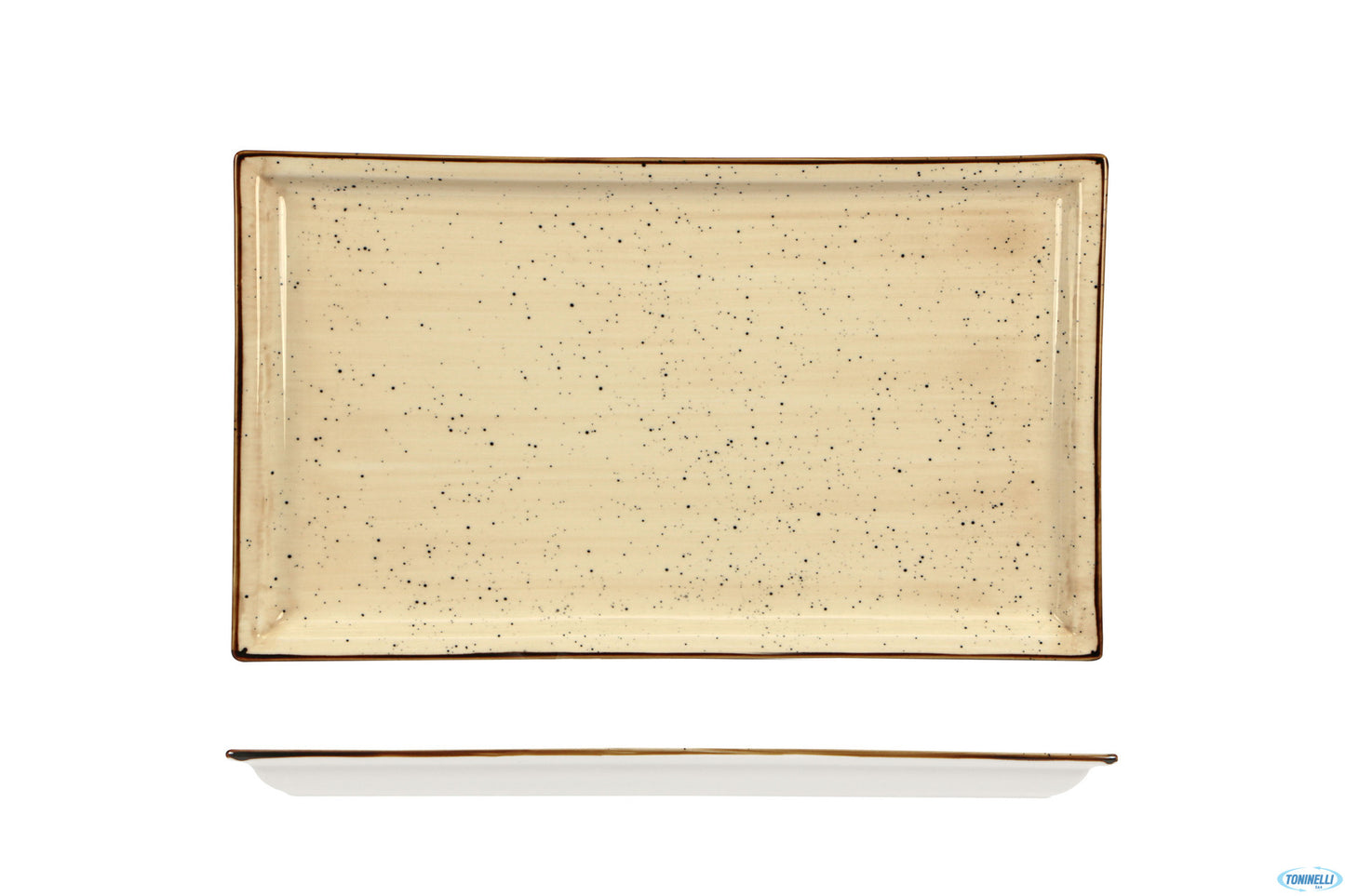 Justcolor Cream-Piatto Rettangolare Cm.31X18 Chp11757-1096K1