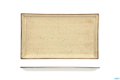 Justcolor Cream-Piatto Rettangolare Cm.31X18 Chp11757-1096K1