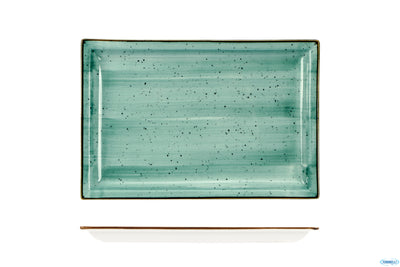 Justcolor Green-Piatto Rettangolare Cm.27,2X18,2 Hp7501-1096K2