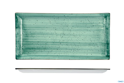 Justcolor Green-Piatto Rettangolare Cm.35,6X18,2 Hp9621-1096K2