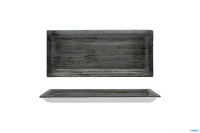 Justcolor Grey-Piatto Rettangolare Cm.31X13,7 Chp11758Ut-1135O