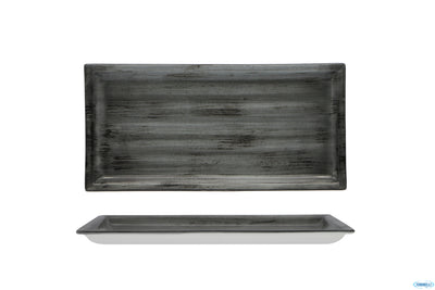 Justcolor Grey-Piatto Rettangolare Cm.36,5X18,2 Chp9621Ut-1135O