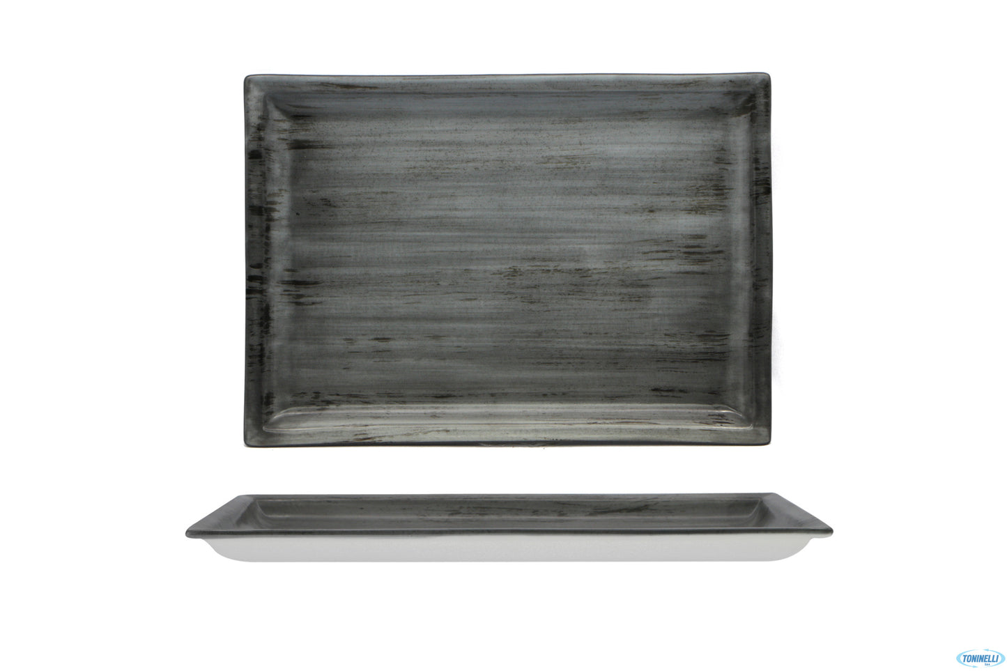 Justcolor Grey-Piatto Rettangolare Cm.31X22 Chp11756Ut-1135O