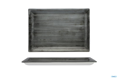 Justcolor Grey-Piatto Rettangolare Cm.31X22 Chp11756Ut-1135O