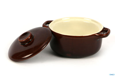 Justcolor-Mini Casseruola Tonda Con Coperchio Bicolor Cm.13,5X10X5 2651