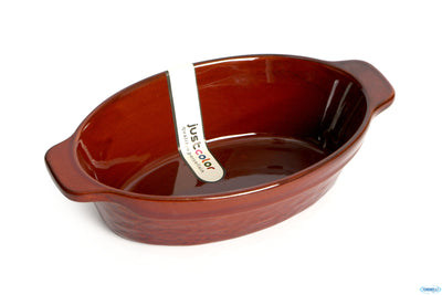 Justcolor-Pirofila Ovale Marrone 21,6X12,5X5,8 5236M