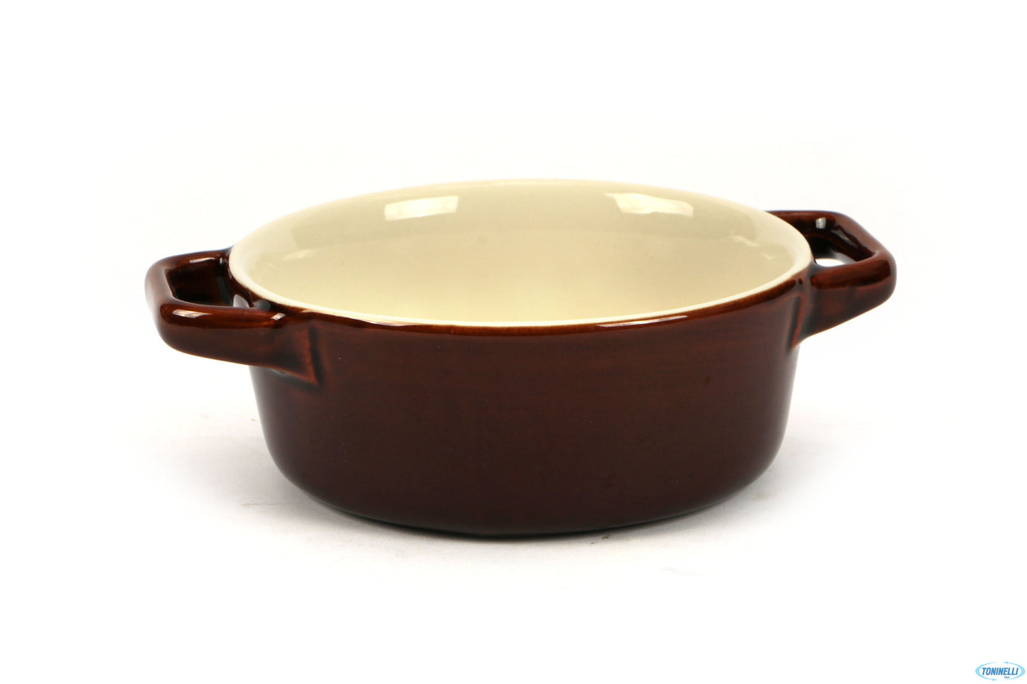 Justcolor-Pirofila Tonda Bicolor Cm.15,5X12X5 1681