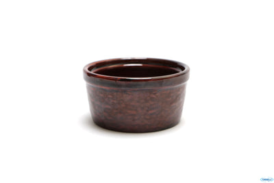 Justcolor-Ramequin In Porcellana Marrone Cm.6 H.3,4 6681M-2.35