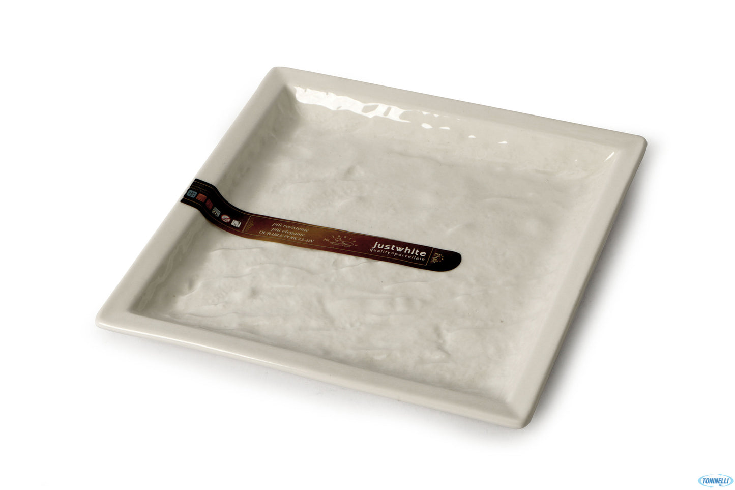 Justwhite Elite-Piatto Quadro Cm.18,2 X18,2X1,8 Hp9639