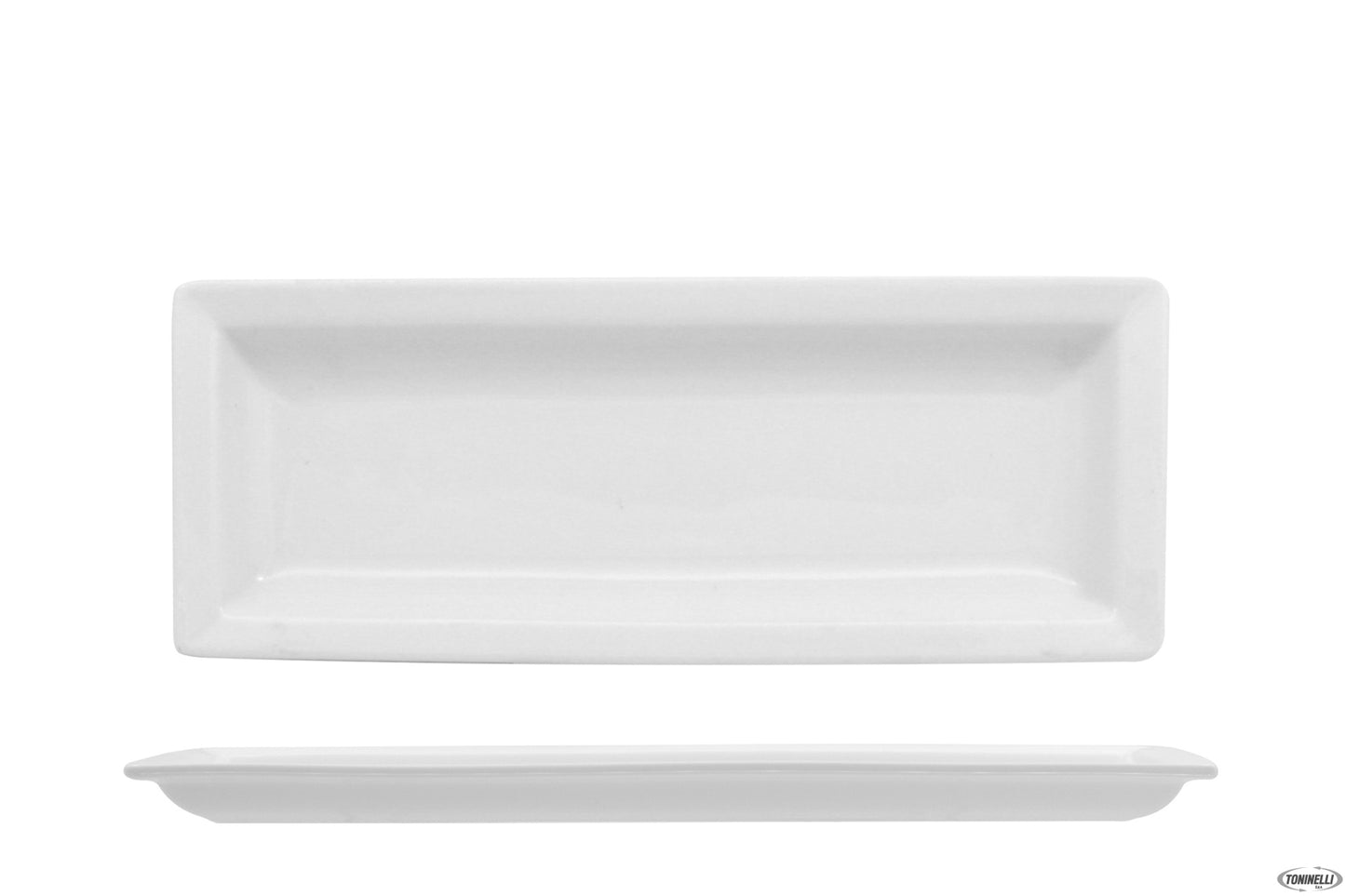 Justwhite-Piatto Rettangolare Cm.22,5X8,7X1,8 Hp7505