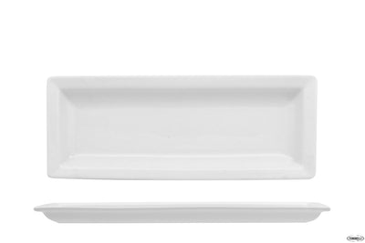Justwhite-Piatto Rettangolare Cm.22,5X8,7X1,8 Hp7505
