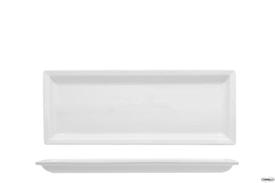 Justwhite-Piatto Rettangolare 36X14 Hp8166