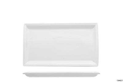 Justwhite-Piatto Rettangolare Cm.31X18 Hhp11757