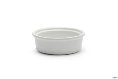 Justwhite-Stampo Tondo In Porcellana Bianca Cm.11,5 H.4 6680