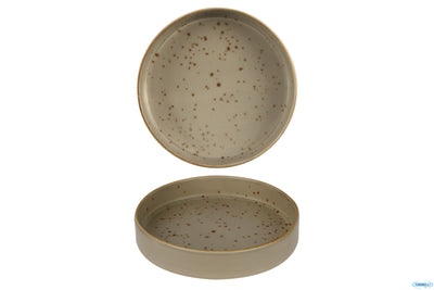 Piatto Fondo Impilabile Kaden Avola Bordo Alto Ø Cm.20 H.4,2 - Confezione da 4 Pz.