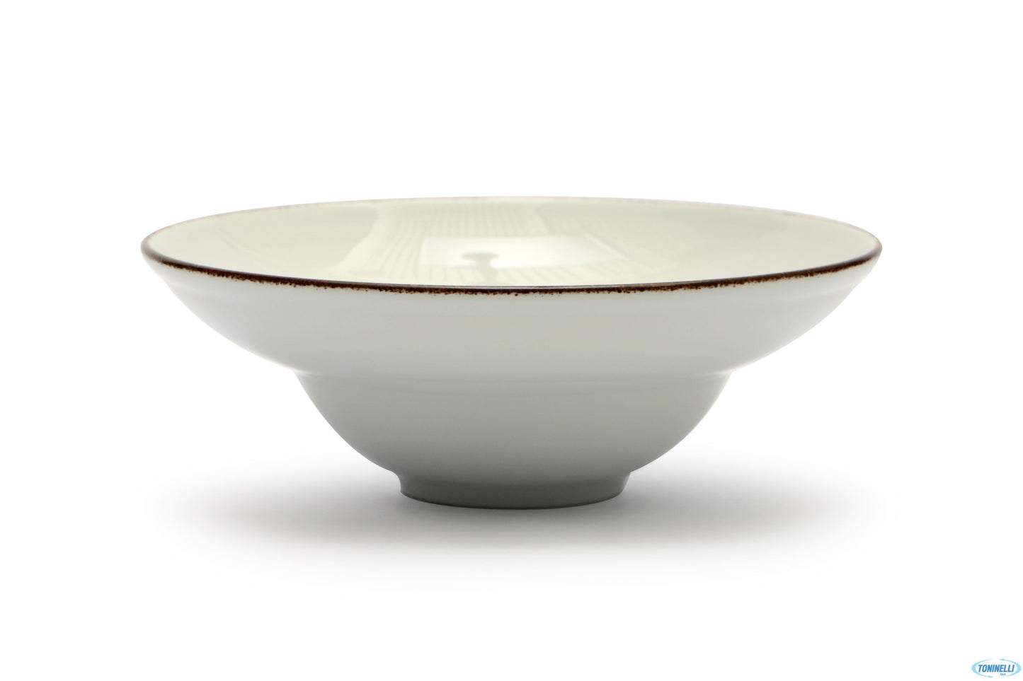Kaszub Piatto Pasta Bowl Filo Marrone Cm 26 - Interno Cm 15,5 235