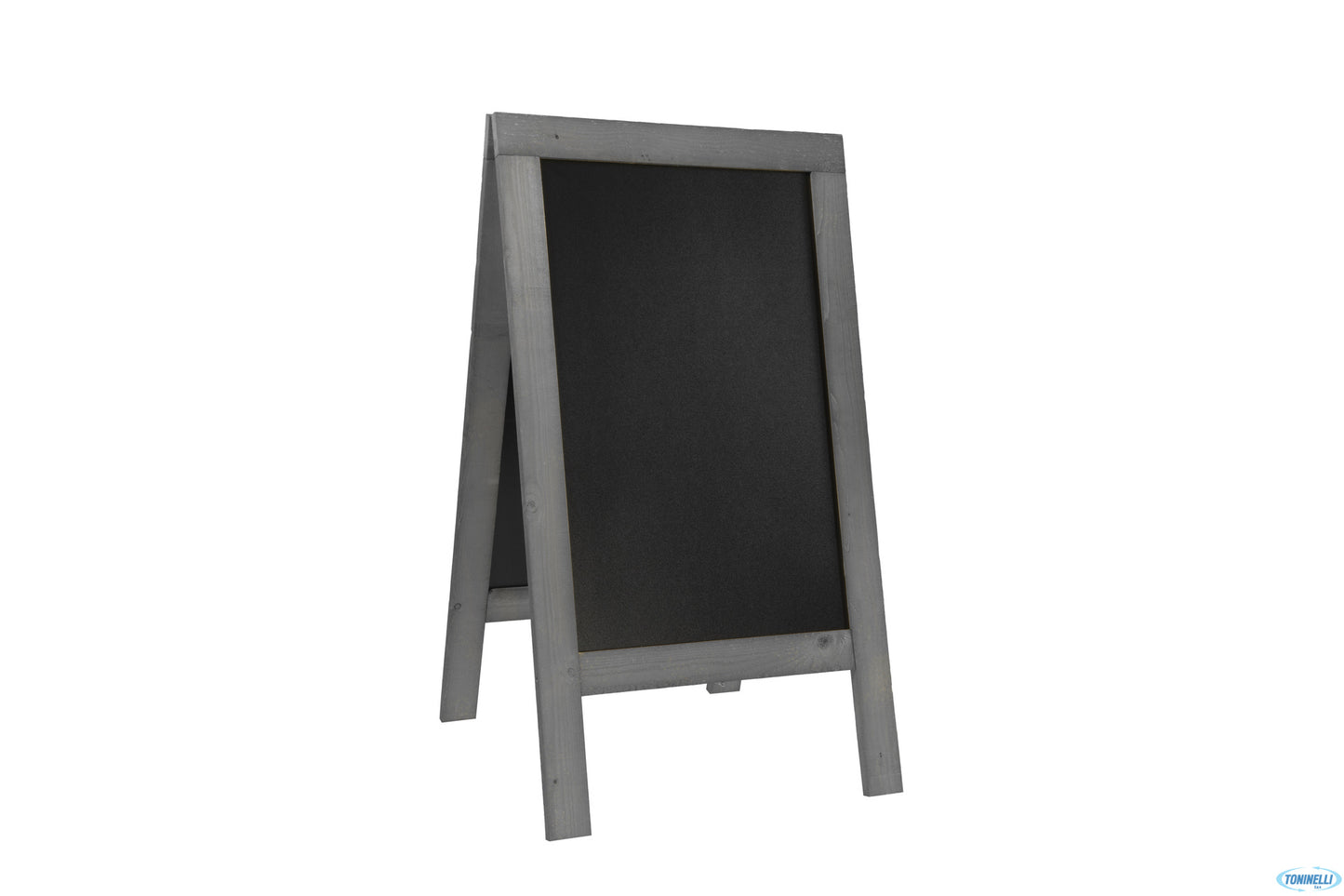 Lavagna Da Terra Nature-Rustica, Cornice Grigia, Area Lavagna Cm 42X62 Misure Complessive Cm 54,5X85